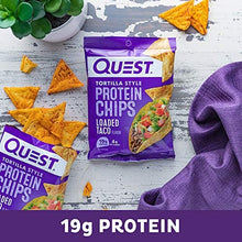 Load image into Gallery viewer, Quest Nutrition Tortilla Style Protein Chips, Loaded Taco, Low Carb, Gluten Free, Baked, 1.1 Ounce (Pack of 12)
