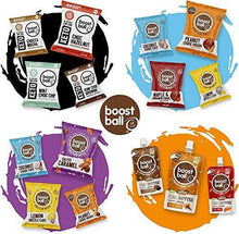 Load image into Gallery viewer, Boostballs Keto Snacks 12 Pack Variety Box, Low Carb, Vegan Snack, Low Sugar, Gluten Free, 100% Natural - Mixed Pack of 4 Flavours - Carb Free Zone
