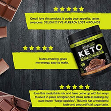 Load image into Gallery viewer, Nature Fuel Keto Meal Replacement Powder - Gluten Free with Coconut Oil MCTs and Grass-Fed Butter - Double Chocolate Milkshake - 14 Servings - Pantry Friendly
