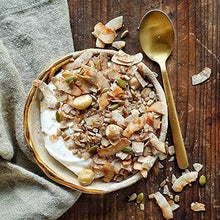 Load image into Gallery viewer, Macadamia &amp; Coconut Keto Granola - Low Carb - No Gluten - No Added Sugar, Salt or Palm Oil - High Fibre - Healthy &amp; Natural Breakfast Cereal - LCHF - 3 x 312g - by Maria Lucia Bakes

