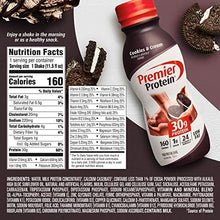 Load image into Gallery viewer, Premier Protein Shake, Cookies &amp; Cream, 30g Protein, 1g Sugar, 24 Vitamins &amp; Minerals, Nutrients to Support Immune Health 11.5 fl oz, 12 Pack
