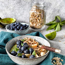 Load image into Gallery viewer, Macadamia &amp; Coconut Keto Granola - Low Carb - No Gluten - No Added Sugar, Salt or Palm Oil - High Fibre - Healthy &amp; Natural Breakfast Cereal - LCHF - 3 x 312g - by Maria Lucia Bakes
